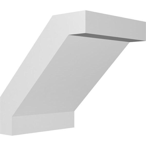 Ekena Millwork 5-in. W x 6-in. D x 6-in. H Burlington Architectural Grade PVC Knee Brace BRCP05X06X06BUR - main